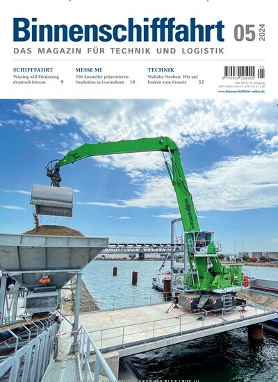 Titelbild der Ausgabe 5/2024 von Binnenschifffahrt. Diese Zeitschrift und viele weitere Logistikmagazine und Medienmagazine als Abo oder epaper bei United Kiosk online kaufen.