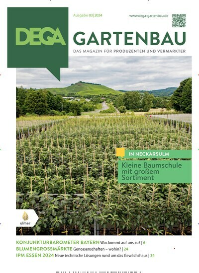 Titelbild der Ausgabe 3/2024 von Dega Gartenbau. Diese Zeitschrift und viele weitere Naturzeitschriften, Landwirtschaftszeitungen und Umweltmagazine als Abo oder epaper bei United Kiosk online kaufen.
