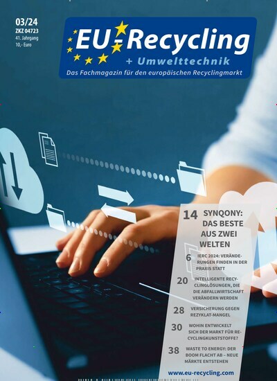 Titelbild der Ausgabe 3/2024 von EU-Recycling. Diese Zeitschrift und viele weitere Naturzeitschriften, Landwirtschaftszeitungen und Umweltmagazine als Abo oder epaper bei United Kiosk online kaufen.