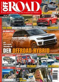 Titelbild der Ausgabe 1/2024 von Off Road. Diese Zeitschrift und viele weitere Automagazine und Motorradzeitschriften als Abo oder epaper bei United Kiosk online kaufen.