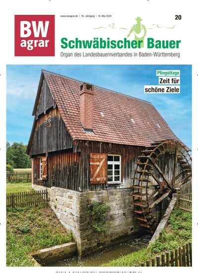 Titelbild der Ausgabe 20/2024 von BWagrar Schwäbischer Bauer. Diese Zeitschrift und viele weitere Naturzeitschriften, Landwirtschaftszeitungen und Umweltmagazine als Abo oder epaper bei United Kiosk online kaufen.