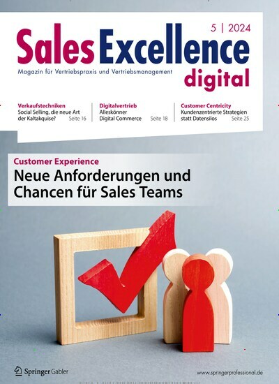 Titelbild der Ausgabe 5/2024 von Sales Excellence. Diese Zeitschrift und viele weitere Businessmagazine als Abo oder epaper bei United Kiosk online kaufen.