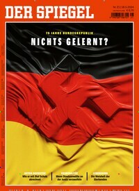 Titelbild der Ausgabe 21/2024 von Der Spiegel. Diese Zeitschrift und viele weitere Wirtschaftsmagazine und Politikmagazine als Abo oder epaper bei United Kiosk online kaufen.