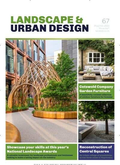 Titelbild von Landscape & Urban Design. Diese Zeitschrift und viele weitere Gartenzeitschriften und Wohnzeitschriften als Abo oder epaper bei United Kiosk online kaufen.