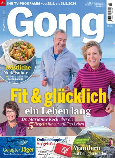 Titelbild der Ausgabe 21/2024 von Gong. Diese Zeitschrift und viele weitere Programmzeitschriften als Abo oder epaper bei United Kiosk online kaufen.