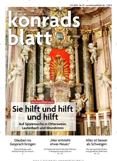 Titelbild der Ausgabe 19/2024 von Konradsblatt. Diese Zeitschrift und viele weitere Zeitungsabos als Abo oder epaper bei United Kiosk online kaufen.
