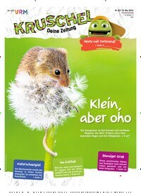 Titelbild der Ausgabe 20/2024 von Kruschel - Deine Zeitung. Diese Zeitschrift und viele weitere Jugendzeitschriften und Kinderzeitschriften als Abo oder epaper bei United Kiosk online kaufen.