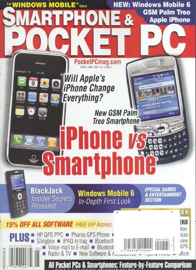 Titelbild der Ausgabe 3/2007 von Pocket PC USA. Diese Zeitschrift und viele weitere Computerzeitschriften, Tabletmagazine und Smartphonemagazine als Abo oder epaper bei United Kiosk online kaufen.