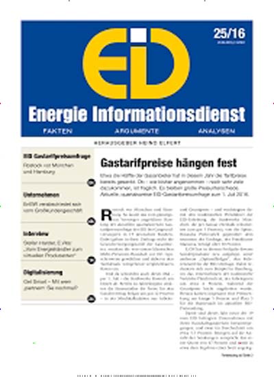 Titelbild der Ausgabe 44/2022 von EiD Energie Informationsdienst. Diese Zeitschrift und viele weitere Logistikmagazine und Medienmagazine als Abo oder epaper bei United Kiosk online kaufen.