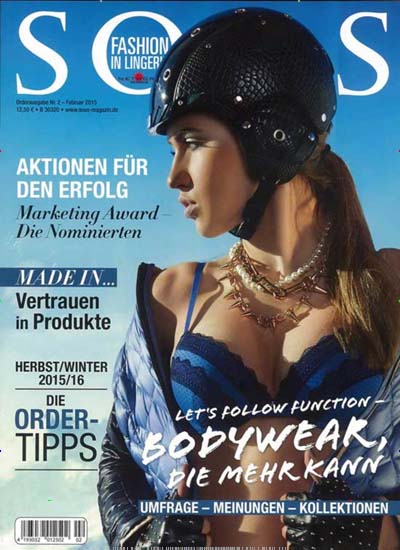 Titelbild von Sous - Fashion in Lingerie. Diese Zeitschrift und viele weitere Modemagazine und DIY-Magazine als Abo oder epaper bei United Kiosk online kaufen.