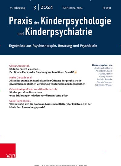 Praxis der Kinderpsychologie und Kinderpsychiatrie Titelbild der aktuellen Ausgabe Aktuelles Titelbild von Praxis der Kinderpsychologie und Kinderpsychiatrie. Entdecken Sie jetzt die aktuelle Ausgabe. Lesen Sie gerne Pflegezeitschriften und medizinische Fachzeitschriften? Dann empfehlen wir Ihnen Praxis der Kinderpsychologie und Kinderpsychiatrie als Abo oder Geschenkabo.