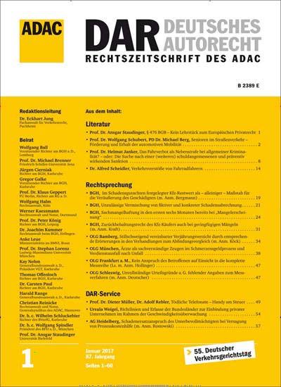 Deutsches Autorecht - DAR Titelbild der aktuellen Ausgabe Aktuelles Titelbild von Deutsches Autorecht - DAR. Entdecken Sie jetzt die aktuelle Ausgabe. Lesen Sie gerne Jurazeitschriften und Zeitschriften für Verwaltung? Dann empfehlen wir Ihnen Deutsches Autorecht - DAR als Abo oder Geschenkabo.