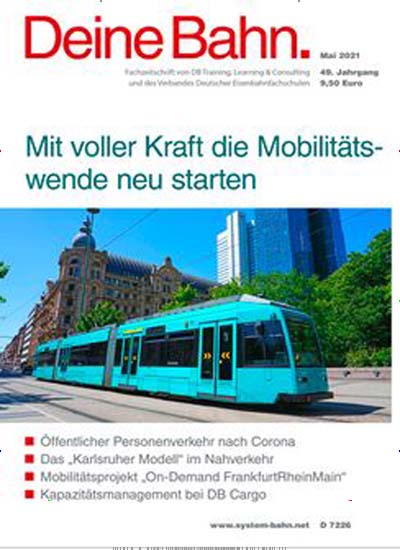 Deine Bahn Titelbild der aktuellen Ausgabe Aktuelles Titelbild von Deine Bahn. Entdecken Sie jetzt die aktuelle Ausgabe. Lesen Sie gerne Logistikmagazine und Medienmagazine? Dann empfehlen wir Ihnen Deine Bahn als Abo oder Geschenkabo.