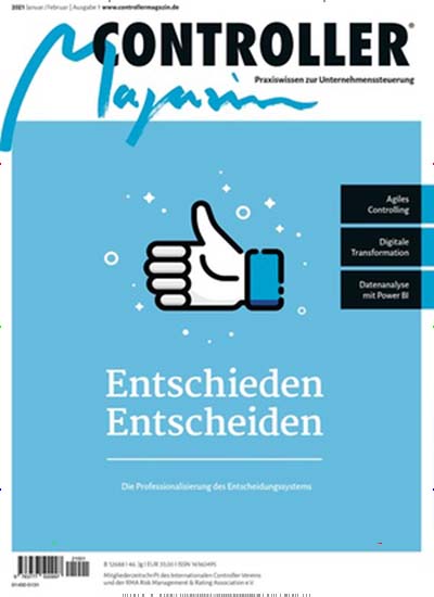 Controller Magazin Titelbild der aktuellen Ausgabe Aktuelles Titelbild von Controller Magazin. Entdecken Sie jetzt die aktuelle Ausgabe. Lesen Sie gerne Businessmagazine? Dann empfehlen wir Ihnen Controller Magazin als Abo oder Geschenkabo.