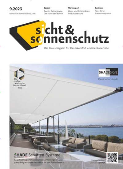 Titelbild der Ausgabe 10/2022 von sicht & sonnenschutz. Diese Zeitschrift und viele weitere Architekturzeitschriften und Bauzeitschriften als Abo oder epaper bei United Kiosk online kaufen.
