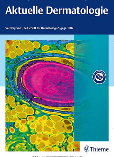 Aktuelle Dermatologie Titelbild der aktuellen Ausgabe Aktuelles Titelbild von Aktuelle Dermatologie. Entdecken Sie jetzt die aktuelle Ausgabe. Lesen Sie gerne Pflegezeitschriften und medizinische Fachzeitschriften? Dann empfehlen wir Ihnen Aktuelle Dermatologie als Abo oder Geschenkabo.