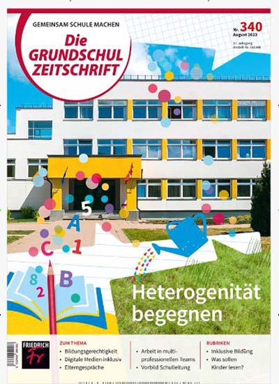 Titelbild der Ausgabe 4/2021 von Die Grundschulzeitschrift. Diese Zeitschrift und viele weitere Zeitschriften für Pädagogik als Abo oder epaper bei United Kiosk online kaufen.