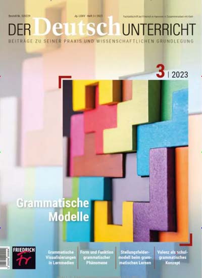 Titelbild der Ausgabe 3/2021 von Der Deutschunterricht. Diese Zeitschrift und viele weitere Zeitschriften für Pädagogik als Abo oder epaper bei United Kiosk online kaufen.