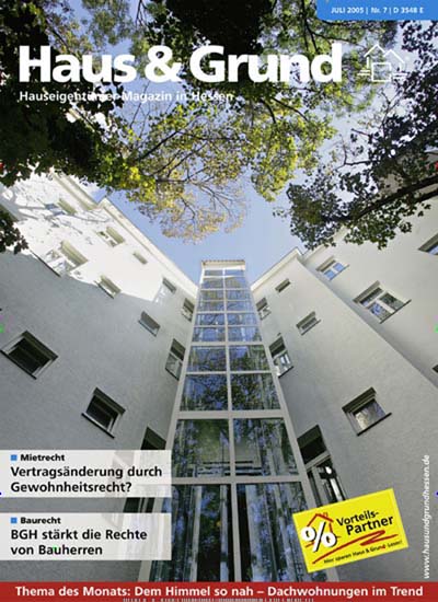 Titelbild von Haus & Grund. Diese Zeitschrift und viele weitere Architekturzeitschriften und Bauzeitschriften als Abo oder epaper bei United Kiosk online kaufen.