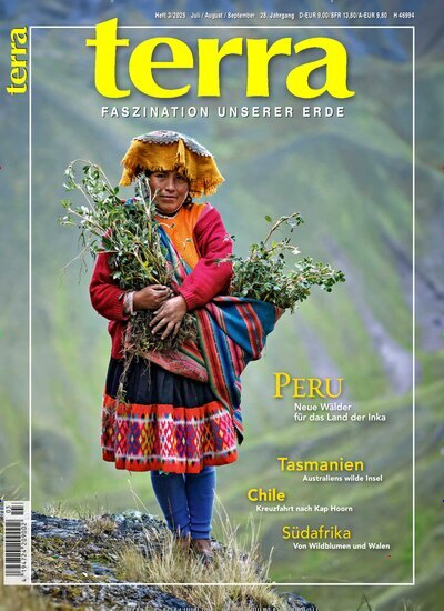 Terra Titelbild der aktuellen Ausgabe Aktuelles Titelbild von Terra. Entdecken Sie jetzt die aktuelle Ausgabe. Lesen Sie gerne Wissenschaftsmagazine? Dann empfehlen wir Ihnen Terra als Abo oder Geschenkabo.