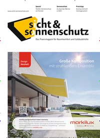 Titelbild der Ausgabe 10/2022 von sicht & sonnenschutz. Diese Zeitschrift und viele weitere Architekturzeitschriften und Bauzeitschriften als Abo oder epaper bei United Kiosk online kaufen.