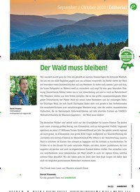 Titelbild der Ausgabe 6/2022 von Der Wald muss bleiben!. Zeitschriften als Abo oder epaper bei United Kiosk online kaufen.