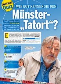 Titelbild der Ausgabe 9/2022 von WIE GUT KENNEN SIE DEN Münster-„Tatort“?. Zeitschriften als Abo oder epaper bei United Kiosk online kaufen.