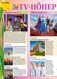 Titelbild der Ausgabe 15/2022 von Die TV-HÖHEPUNKTE zum Fest. Zeitschriften als Abo oder epaper bei United Kiosk online kaufen.