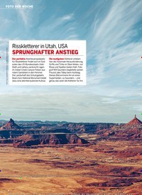 Titelbild der Ausgabe 23/2022 von Risskletterer in Utah, USA SPRUNGHAFTER ANSTIEG. Zeitschriften als Abo oder epaper bei United Kiosk online kaufen.