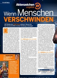 Titelbild der Ausgabe 25/2022 von Wenn Menschen VERSCHWINDEN. Zeitschriften als Abo oder epaper bei United Kiosk online kaufen.