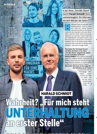 Titelbild der Ausgabe 28/2022 von Wahrheit? „Für mich steht UNTERHALTUNG an erster Stelle“. Zeitschriften als Abo oder epaper bei United Kiosk online kaufen.