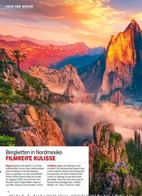 Titelbild der Ausgabe 32/2022 von Bergketten in Nordmexiko FILMREIFE KULISSE. Zeitschriften als Abo oder epaper bei United Kiosk online kaufen.