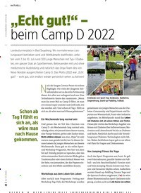 Titelbild der Ausgabe 9/2022 von „Echt gut!“ – beim Camp D 2022. Zeitschriften als Abo oder epaper bei United Kiosk online kaufen.