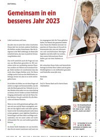 Titelbild der Ausgabe 12/2022 von Gemeinsam in ein besseres Jahr 2023. Zeitschriften als Abo oder epaper bei United Kiosk online kaufen.