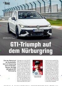 Titelbild der Ausgabe 4/2025 von GTI-Triumph auf dem Nürburgring. Zeitschriften als Abo oder epaper bei United Kiosk online kaufen.