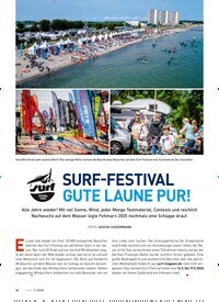 Titelbild der Ausgabe 7/2025 von SURF-FESTIVAL GUTE LAUNE PUR!. Zeitschriften als Abo oder epaper bei United Kiosk online kaufen.