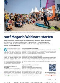 Titelbild der Ausgabe 10/2025 von surf Magazin Webinare starten. Zeitschriften als Abo oder epaper bei United Kiosk online kaufen.