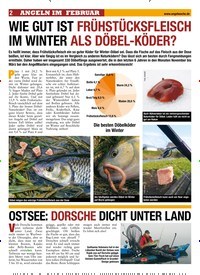 Titelbild der Ausgabe 50/2019 von WIE GUT IST FRÜHSTÜCKSFLEISCH IM WINTER ALS DÖBEL-KÖDER?. Zeitschriften als Abo oder epaper bei United Kiosk online kaufen.