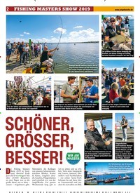 Titelbild der Ausgabe 150/2019 von FISHING MASTERS SHOW 2019: SCHÖNER, GRÖSSER, BESSER!. Zeitschriften als Abo oder epaper bei United Kiosk online kaufen.
