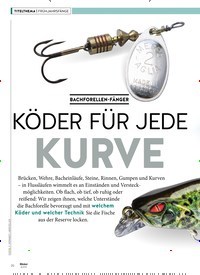 Titelbild der Ausgabe 40/2019 von BACHFORELLEN-FÄNGER: KÖDER FÜR JEDE KURVE. Zeitschriften als Abo oder epaper bei United Kiosk online kaufen.