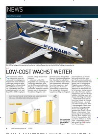 Titelbild der Ausgabe 120/2018 von NEWS: DEUTSCHLAND: DLR: LOW-COST WÄCHST WEITER. Zeitschriften als Abo oder epaper bei United Kiosk online kaufen.
