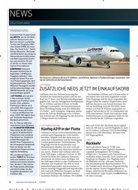 Titelbild der Ausgabe 120/2018 von NEWS: DEUTSCHLAND: LUFTHANSA: ZUSÄTZLICHE NEOS JETZT IM EINKAUFSKORB. Zeitschriften als Abo oder epaper bei United Kiosk online kaufen.