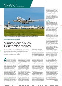 Titelbild der Ausgabe 40/2020 von NEWS: DEUTSCHLAND: DEUTSCHE FLUGGESELLSCHAFTEN: Marktanteile sinken, Ticketpreise steigen. Zeitschriften als Abo oder epaper bei United Kiosk online kaufen.