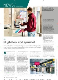 Titelbild der Ausgabe 70/2020 von NEWS / DEUTSCHLAND: Flughäfen sind gerüstet. Zeitschriften als Abo oder epaper bei United Kiosk online kaufen.