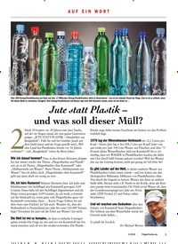 Titelbild der Ausgabe 40/2018 von AUF EIN WORT: Jute statt Plastik – und was soll dieser Müll?. Zeitschriften als Abo oder epaper bei United Kiosk online kaufen.