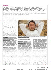 Titelbild der Ausgabe 70/2019 von INTERVIEW: „KÜNSTLER SIND KREATIV, WEIL EINES TAGES ETWAS PASSIERTE, DAS ALLES AUSGELÖST HAT“. Zeitschriften als Abo oder epaper bei United Kiosk online kaufen.