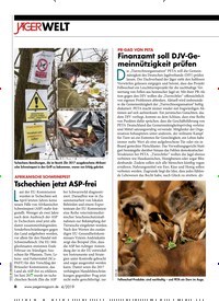 Titelbild der Ausgabe 40/2019 von PR-GAG VON PETA : Finanzamt soll DJV-Gemeinnützigkeit prüfen. Zeitschriften als Abo oder epaper bei United Kiosk online kaufen.