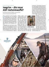 Titelbild der Ausgabe 30/2022 von Isegrim – die neue ASP-Geheimwaffe?. Zeitschriften als Abo oder epaper bei United Kiosk online kaufen.