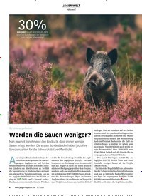 Titelbild der Ausgabe 20/2023 von Werden die Sauen weniger ?. Zeitschriften als Abo oder epaper bei United Kiosk online kaufen.