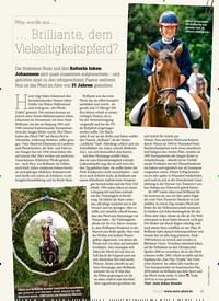 Titelbild der Ausgabe 30/2019 von Was wurde aus …… Brilliante, dem Vielseitigkeitspferd?. Zeitschriften als Abo oder epaper bei United Kiosk online kaufen.